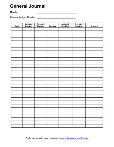 double entry bookkeeping template pdf