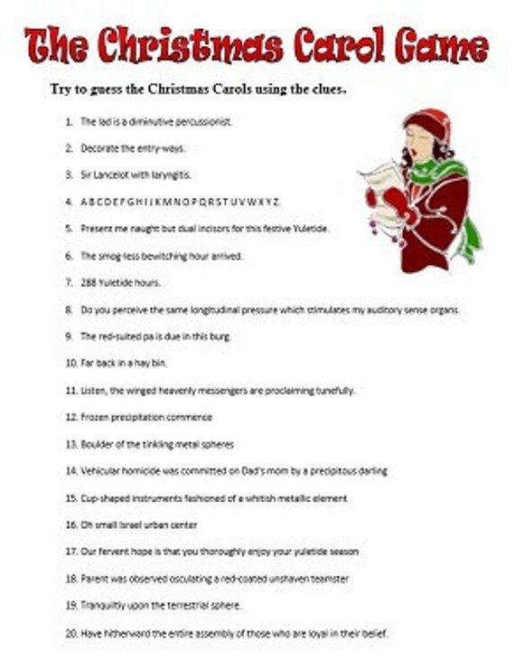 christmas dingbats with answers pdf