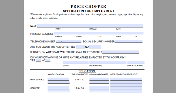 application price