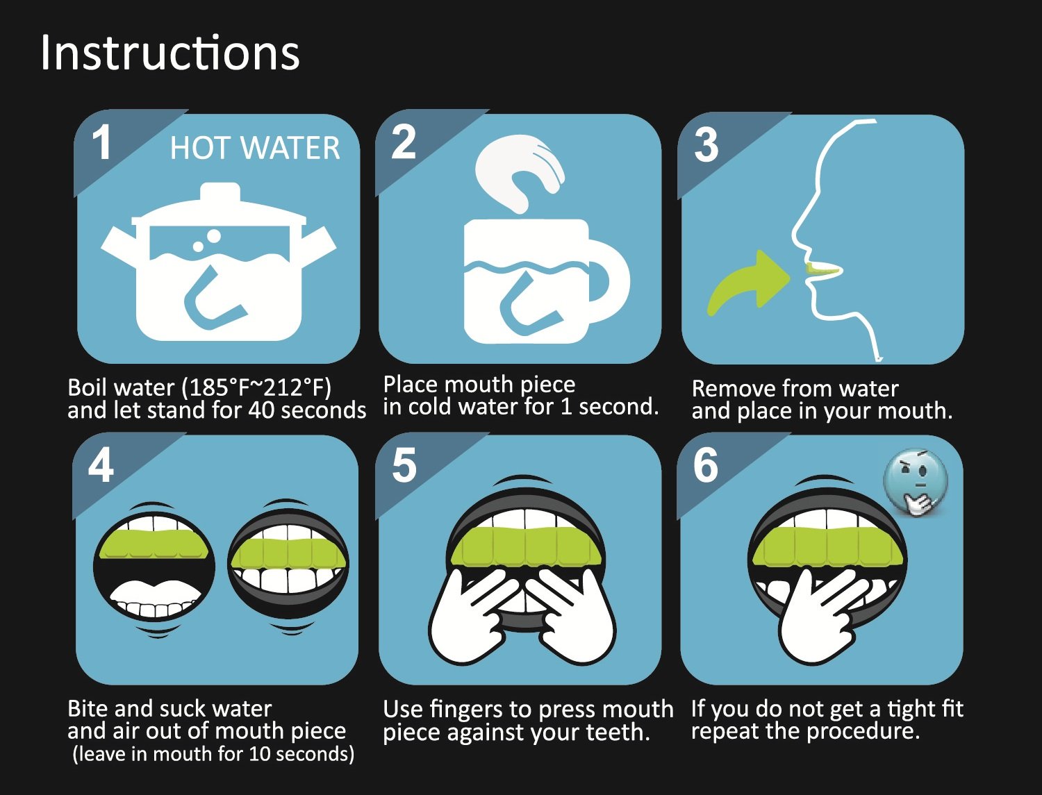 boiling mouthguard instructions