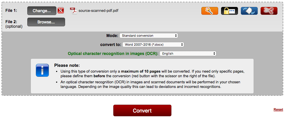 convert pdf to searchable pdf free online