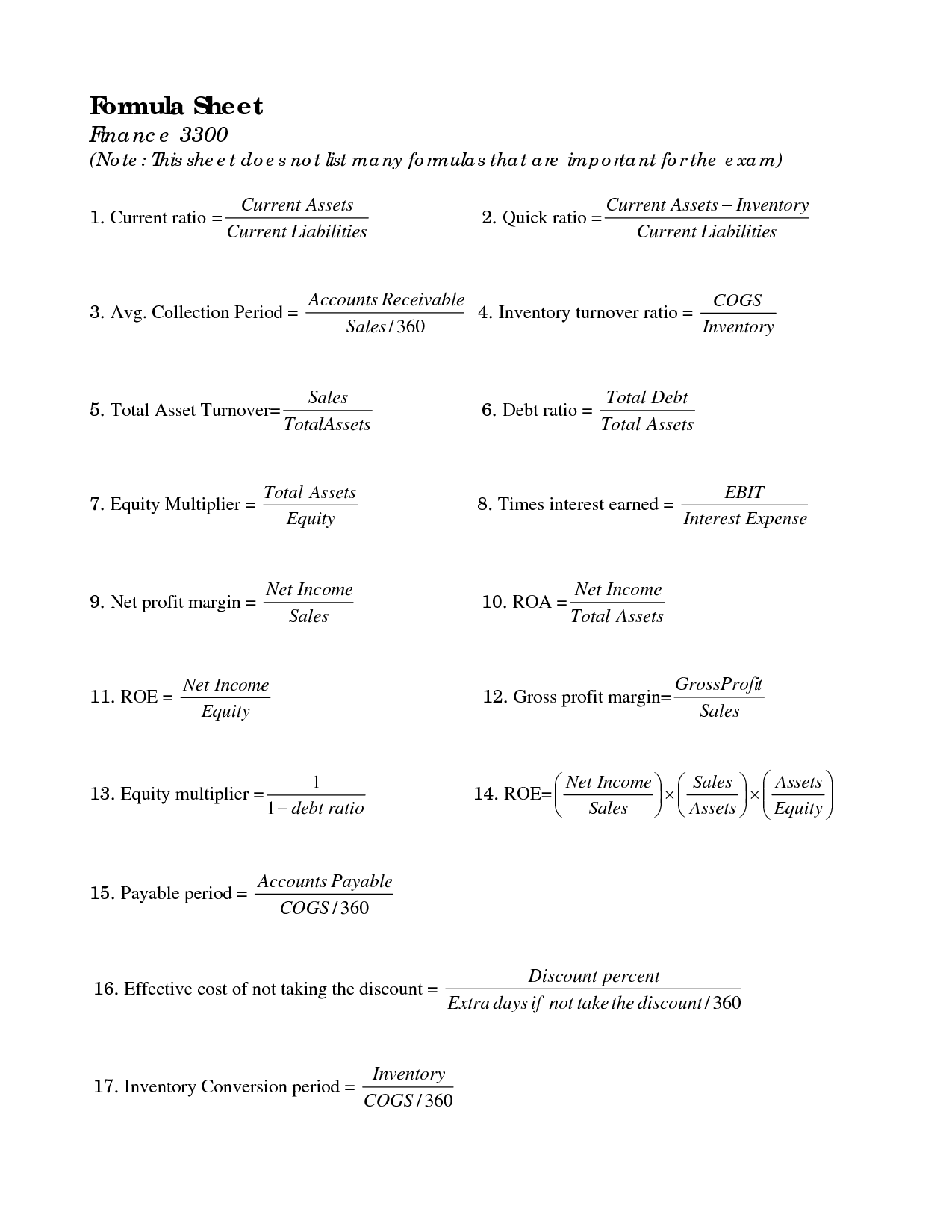 business analysis cheat sheet pdf