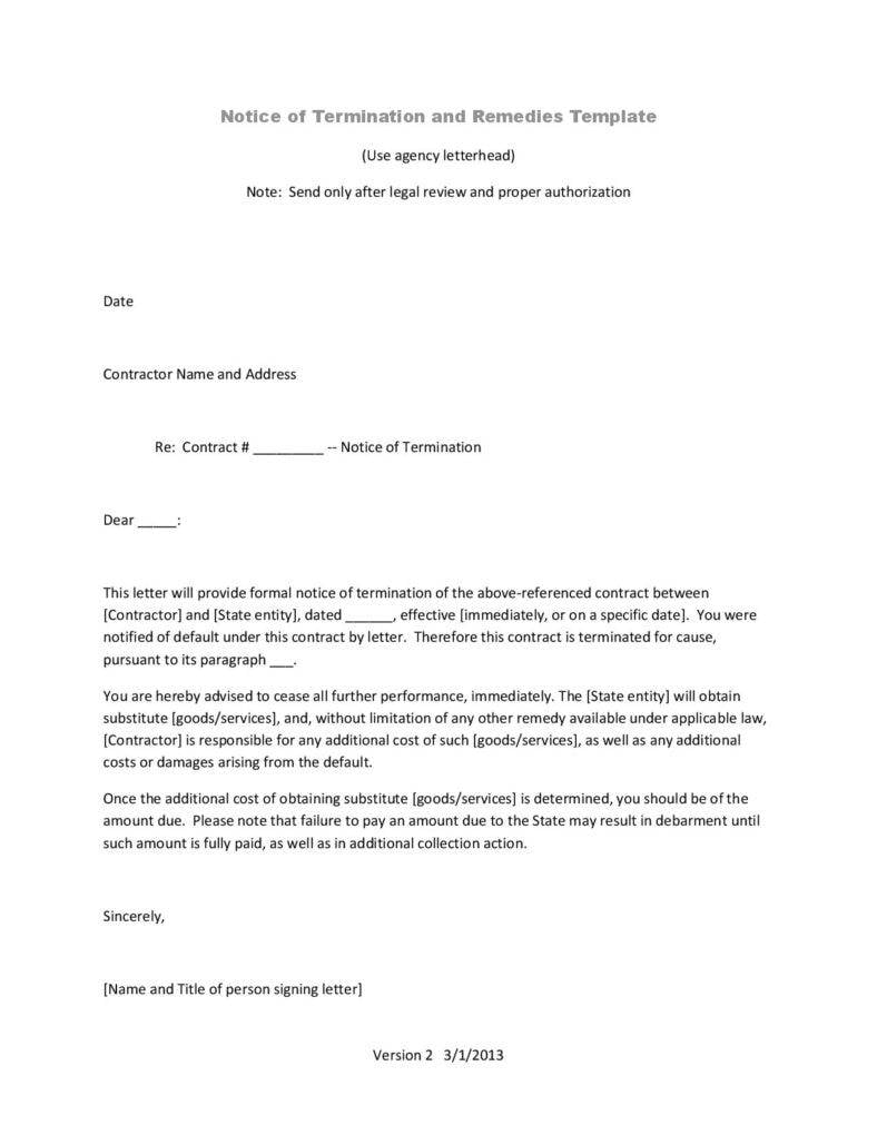 cancellation of contract sample