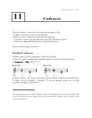 cadences music theory pdf