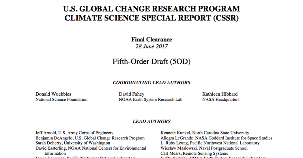 climate science special report pdf