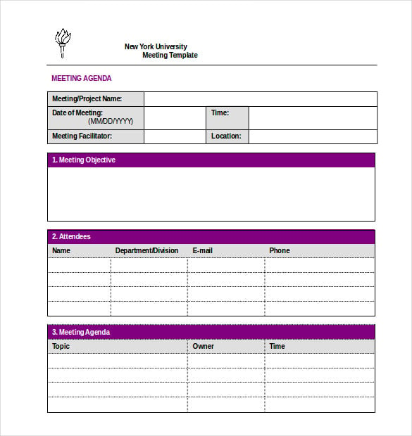 corporate meeting minutes template pdf